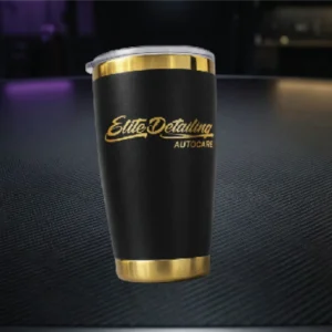 Retro Elite Detailing Gold & Black Tumbler
