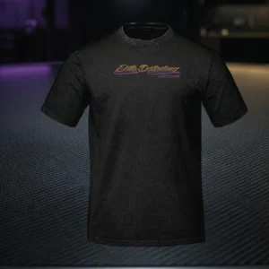 Retro Elite Detailing Black T-Shirt