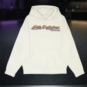 Retro Elite Detailing Ivory Ultra Heavy Weight Hoodie