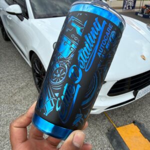 Blue Gear Wrap Insulated Engraved Tumbler 20oz